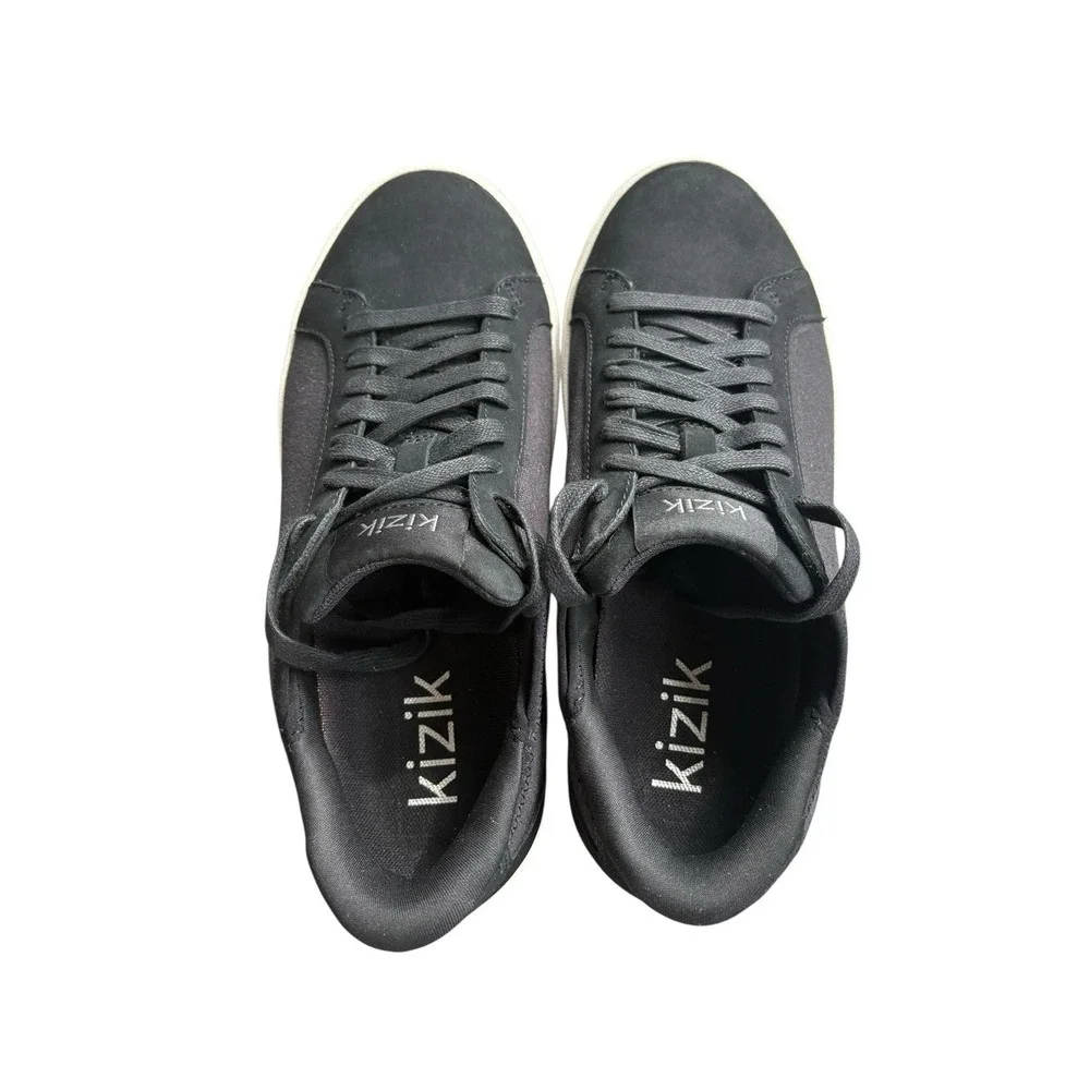 Kizik Irvine Women's Canvas/Leather Sneakers Black Size 8.5 Hands Free Lace Up - Picture 6 of 8